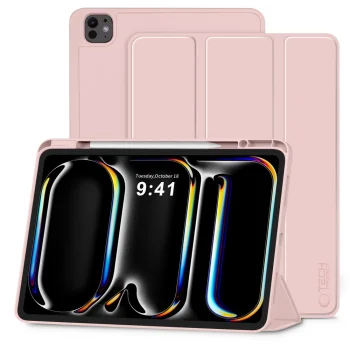 Planšetinio kompiuterio dėklas Tech-Protect SC Pen, iPad Pro 13" (2024-2025), rožinis