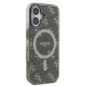 Guess iPhone 16 Plus Case IML 4G Background MagSafe, Brown