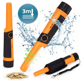 Waterproof Handheld Metal Detector Pinpointer with LED Flashlight