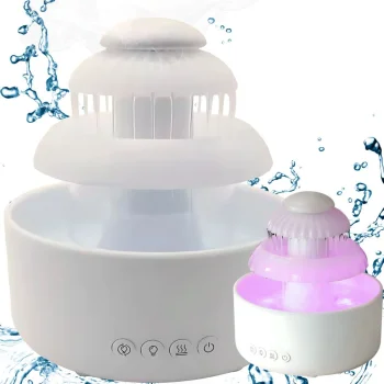 Belaidis oro drėkintuvas ir aromato difuzorius su LED lempute