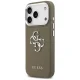 Guess Grained Big 4G Classic Logo Phone Case Cover iPhone 17 Pro - Brown