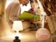 Air Humidifier and Aroma Diffuser with RGB LED Night Light, Light Brown