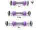 Regulējamā Svara Hanteles Fitnesam Aerobikai Sporta Spēka Treniņiem 3-in-1 (1/1,5/2 kg), Violets | Adjustable...