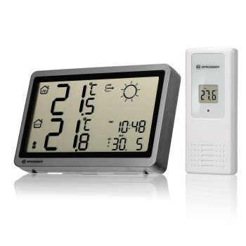 Bresser MeteoTemp HZ Wireless Weather Station, Black