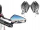 Universal Bicycle Motorcycle Rear View Mirrors, Set of 2 Pcs