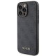 Guess iPhone 15 Pro Max Case 4G Metal Gold Logo, Gray