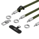 Tech-Protect C10S Rope Phone Crossbody and Wrist Lanyard Set - Green