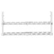 Maclean MC-102 W zemgalda kabeļu organizators, 2 līmeņi, balts