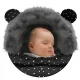 Sleeping bag for stroller, sled Elmi Ricokids - black in triangles