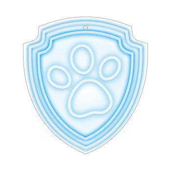 Paw Patrol LED Neon Sign Paw Shape USB Powered Wall Light for Kids Room OW-130246