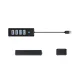 Orico PW4U-U3 USB-A Hub with 4x USB 3.0 Ports, Black