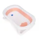 Ecotoys Foldable Baby Bath Tub with Drain, Pink