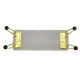 Manicure Hand Rest for Nail Techs, Faux Leather Arm Rest Cushion, White and Gold