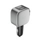 Cuktech CC903P 100W Car Charger with Retractable USB-C Cable Gray
