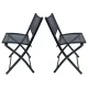 Gotel O13A Folding Garden Chairs, Polyrattan, 2 pcs