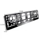 Xtrobb License Plate Frame, 2 pcs, Black