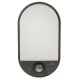 Maclean LED Facade Lamp with Motion Sensor, 15W, 1100lm, IP54, Grey