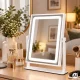 ModernHome LED Makeup Mirror 25x30 cm Illuminated Cosmetic Mirror 3 Light Colors