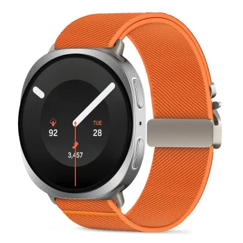 Tech-Protect Nylon Clasp Strap for Samsung Galaxy Watch 40/44/46 mm, Orange