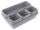 Cutlery, Kitchen Utensils, Tools, Stationery Storage Tray Drawer Modular Organizer, Gray