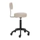 Hairdressing Stool Gabbiano D026 with Backrest, Beige