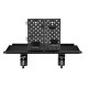 NanoRS RS174 Desk Extension Shelf with Hanger, 20kg, Black