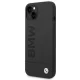 BMW iPhone 14 Plus Case Silicone Signature Logo MagSafe, Black