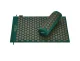 4Fizjo Acupressure Acupuncture Massage Mat Set with Pillow, 68x42 cm, Green/Gold