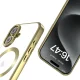 Apple iPhone 16 6.1\'\' Tech-Protect MagFlex MagSafe Case Cover, Clear with Gold Frame