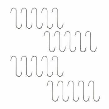 S-Shape Smoking Hooks 14 cm 20 Pcs