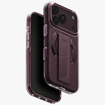 Uniq Heldro Air Magclick Charging Case for iPhone 18 Pro / 17 Pro, Burgundy