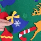 DIY Felt Christmas Tree for Kids with Ornaments, 100 cm
