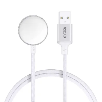 Tech-Protect UltraBoost USB-A Inductive Charger for Apple Watch, 1m, White