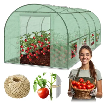 Plonos 4915-B Garden Foil Greenhouse, 2 x 4.5 m (9 m²)