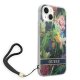 Чехол Guess Flower Strap для iPhone 14 Plus, синий