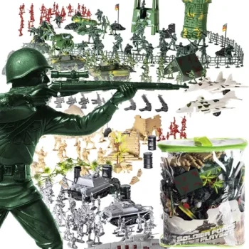 Kruzzel Military Base Playset, 300 Pieces, 23432