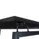 Ruhhy Folding Wooden Desk, Black