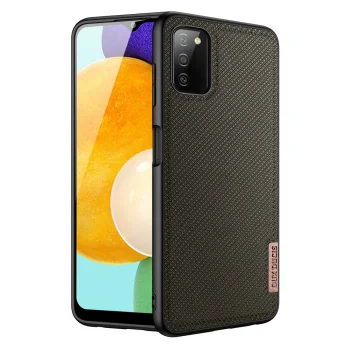 Dux Ducis Fino Case Covered with Nylon Material for Samsung Galaxy A03s, Green