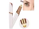 Face and Eyebrow Epilator / Trimmer with LED Light, White