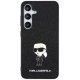 Karl Lagerfeld Glitter Ikonik Logo Case for Samsung Galaxy S24+ Black