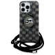 Karl Lagerfeld iPhone 16 Pro Case IML Crossbody Monogram MagSafe, Black