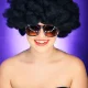 Bakalu AFRO CZARNE Black Afro Wig for Party and Carnival