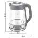 Berdsen Bd-715 Glass Electric Kettle with Temperature Control, 1.8L
