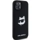 Karl Lagerfeld iPhone 15 Plus / 14 Plus Case Silicone Choupette Head MagSafe, Black