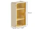 Wall-Mounted Bathroom Shelf with Door and Tissue Dispenser, Beige