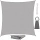 Awning sail sun and rain shade 3.6x3.6 m, gray