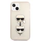 Karl Lagerfeld Glitter Karl\'s & Choupette Case for iPhone 13 mini - Gold