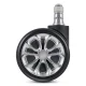 Sofotel Rubberized Chair Wheels, Black, 5 Pcs