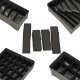 Drawer Organizer Set for Underwear and Socks, 4 Pcs, Grey