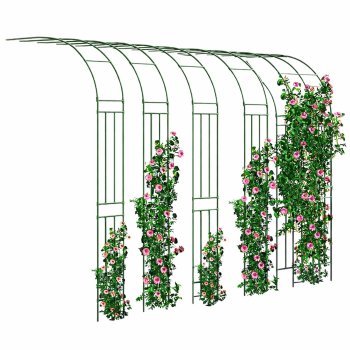 Metal Garden Arch Arbor for Climbing Plants Roses and Vines